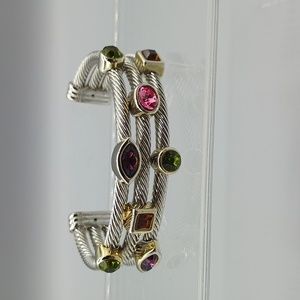 BEAUTIFUL Cuff Bracelet Multi Stone